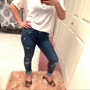 Zara Distressed Skinny Jeans